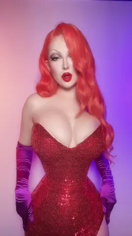 Posting as much as i can on this app until its gone, gothic Jessica Rabbit anyone?  #jessicarabbitcosplay #cosplay #transition #gothic #goth #cosplaymakeup 