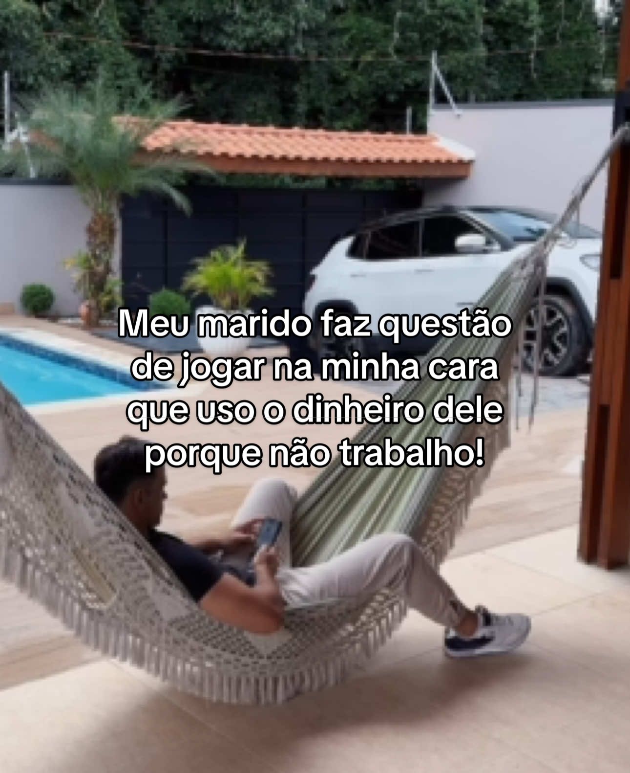 Meu marido faz questão de jogar na minha cara que uso o dinheiro dele porque não trabalho! #tamara #tamarakastro #novelas 
