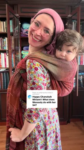 Replying to @eatprayslay.today Putting Messody on my back in a woven wrap while I answer the question, ‘What does Messody plan to do with her $4.’ Disclaimer: this video is not investment advice, for that you’d need to speak with an investment professional.  #babywearing #investment #wealth #family #ugma