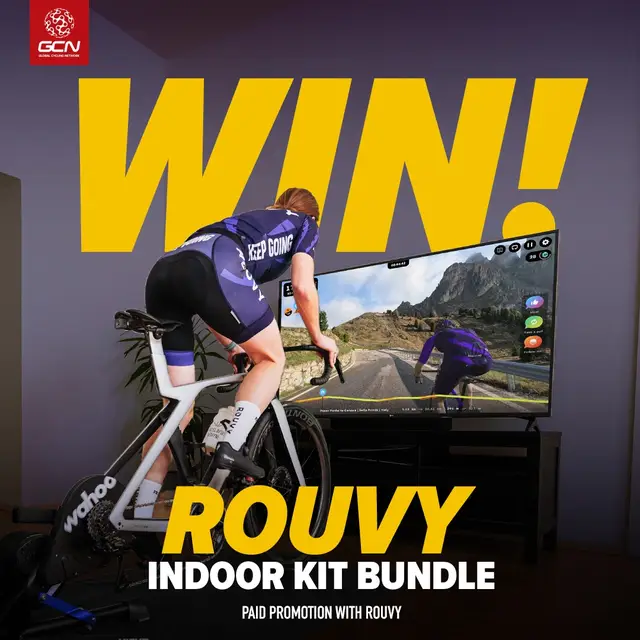 Win a @GoRouvy indoor kit bundle! (1x yearly ROUVY subscription, ROUVY jersey & bibs, ROUVY socks) 👉 Link In Bio 👈 This competition is not open to those residing in China. Entries close 10:00GMT 24th January 2025 and winners will be announced in a GCN Show from 28th January 2025. Full terms > http://gcn.eu/terms #GCN #GlobalCyclingNetwork #CyclingLife #Bicycle #InstaCycling #Cyclist #BikeLife #CyclingTraining #CyclingFitness #HowTo #Bike #Cycling #ad