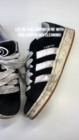 Watch this video if you have dirty Adidas Campus 00’s that need to be cleaned! #CleanTok #shoecleaning #sneakercleaning #adidascampus00s 
