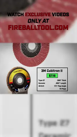 Is the 3M Cubitron II Flap Disc Worth the Hype? 💥I've been seeing glowing reviews for the 3M Cubitron II, but also some disappointed voices saying it doesn't last. So, I put it to the test. 🤔The results were eye-opening. 👀Want to know how it performed and if those glowing reviews hold up? 🛠️💨 Check out the full data on the Fireball forum and stay tuned for more honest disc reviews coming your way on Youtube and TikTok! . Fireballtool.com . . . #FireballTool #Fireball #Tool #maker #builder #construction #fabrication #carpentry #welding #tools #tooling #fyp #DIY #shorts #usa #foryoupageシ #Metalworking  #ToolTest #WorkshopScience #ShopScience #anglegrinder #flapdisc #FireballTests  #longervideos #longervideo #GrinderTests #FlapDisc #Grindingdiscs  #FlapDiscTest #3M #CubitronII #3McubitronII