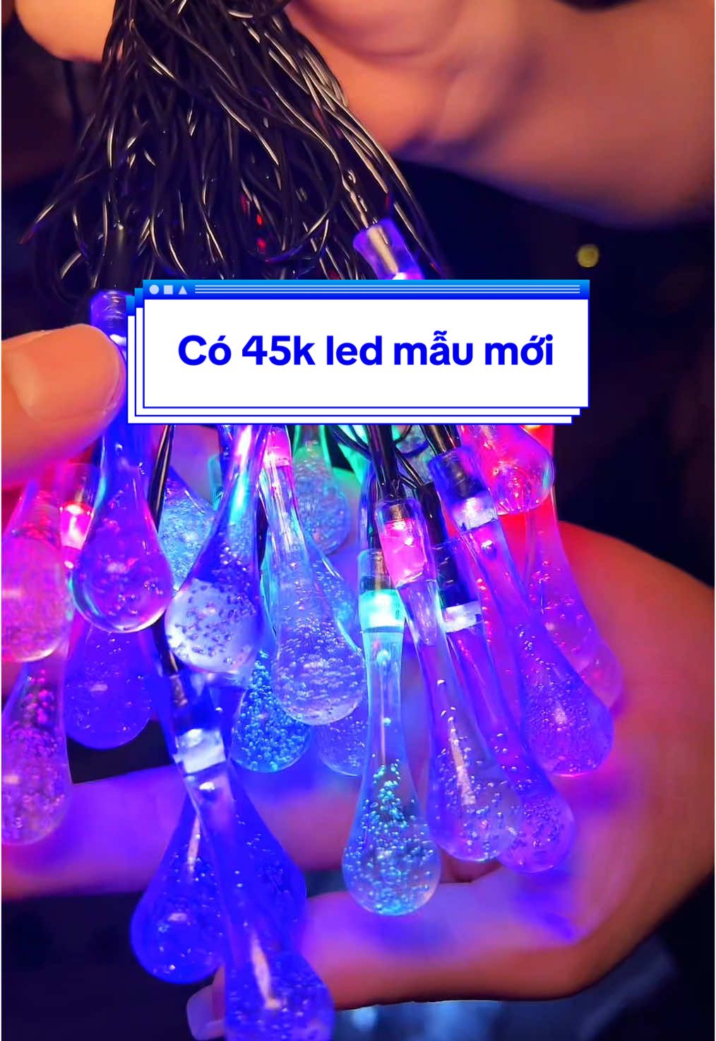 DÂY ĐÈN LED GIỌT NƯỚC 10M SALE 45K #xuhướng #daydenledtrangtringoaitroi #daydenledtrangtrichongnuoc #daydenledgiotnuocphale #daydenled10m #samtetbaovui #tiktokshoptet 
