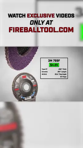 Is the 3M 769F flap disc the secret weapon everyone’s raving about, or is it too good to be true? 🧐 The reviews are 50/50, so I decided to put it to the ultimate test! From light pressure to heavy grinding, hot welds to cold metal, I pushed this disc to the limit. The results were… surprising. 😱 Want to see how it stacks up? Check out the full data on the Fireball Forum 🔥 . Fireballtool.com . . . #FireballTool #Fireball #Tool #maker #builder #construction #fabrication #carpentry #welding #tools #tooling #fyp #DIY #shorts #usa #foryoupageシ #Metalworking  #ToolTest #WorkshopScience #ShopScience #anglegrinder #flapdisc  #FireballTests  #longervideos #longervideo #GrinderTests #FlapDisc #Grindingdiscs  #FlapDiscTest#3M769F #3M