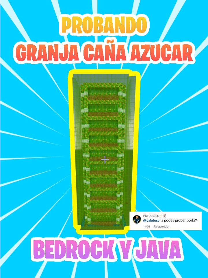 Granja caña de azucar 1.21 #Minecraft #bedrock #java #minecraftjava Creditos @jglima058