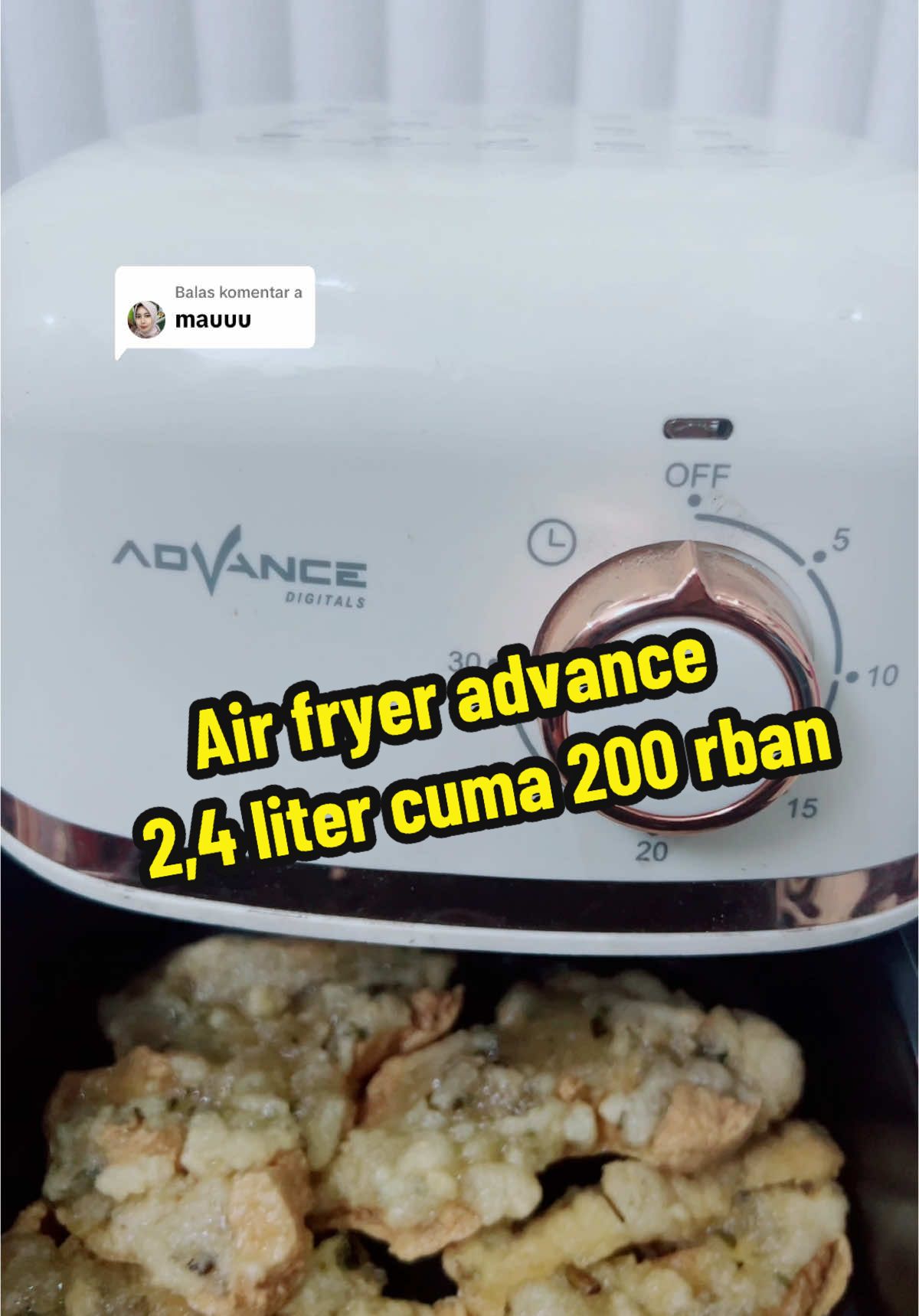Membalas @a ayo ka langsung co mumpung lagi promo#airfryer #advance #cuantanpabatas #wibgajian 