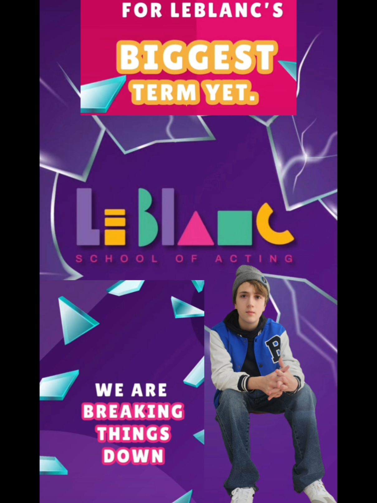 After taking some time to regroup & reflect on some new skills, I'm super excited to be coming back to the best acting academy ever...💜 #leblancschoolofacting with @Julian Leblanc 