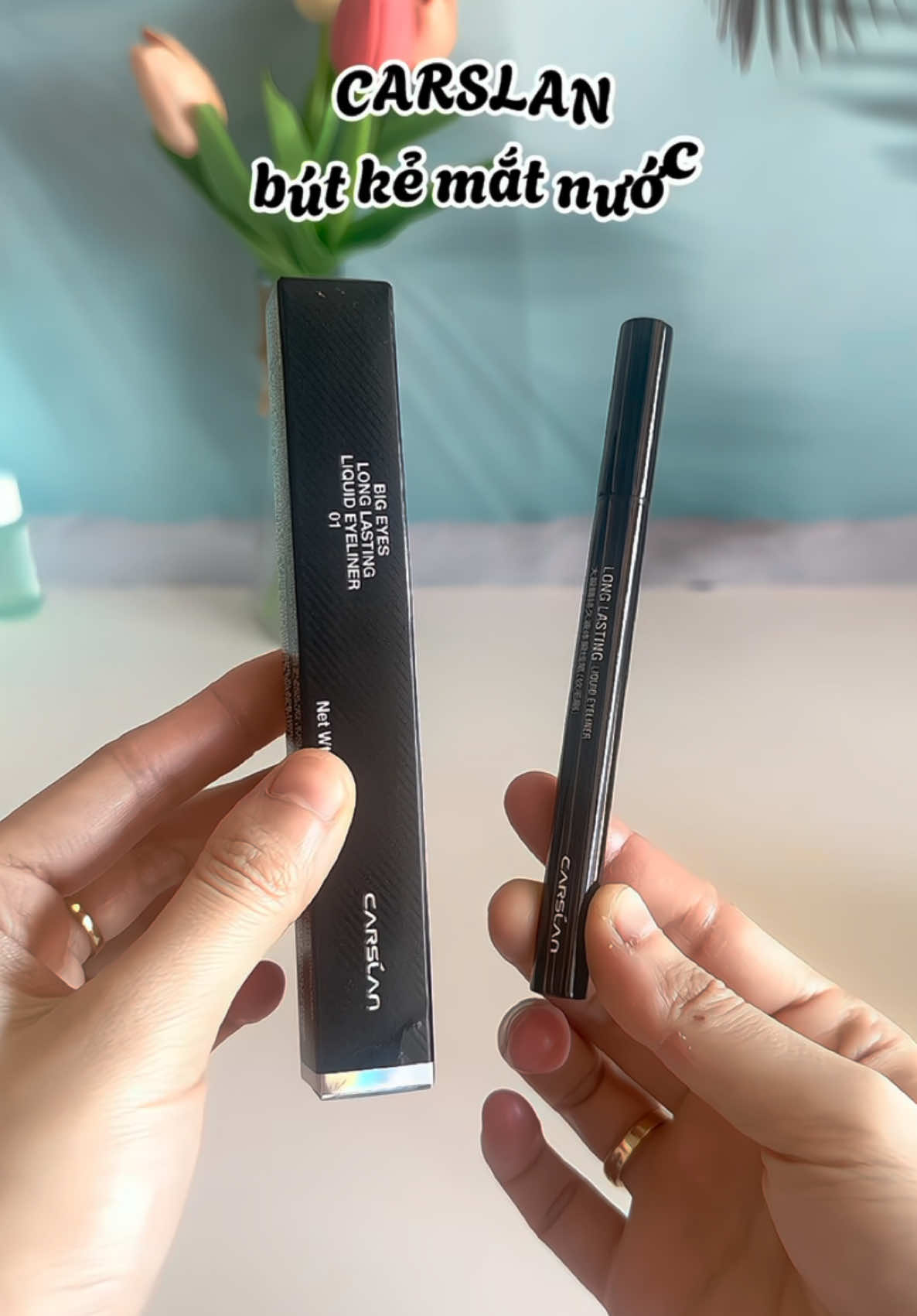 bút kẻ mắt Carslan siu dễ vẽ cho mấy bà mới tập makeup luon #hongugc #xuhuongtiktok #carslan 