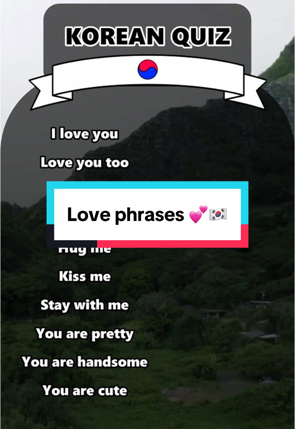 Love phrases in Korean 🇰🇷 #korean #koreanlearning #learnkorean #LearnOnTikTok #koreanlanguage 