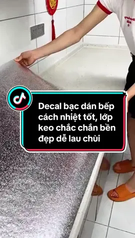 Decal bạc bếp tráng nhôm cách nhiệt tốt, chống bám dầu mỡ lớp dính chắc chắn bền đẹp cuộn 3mx60cm #giaybacdanbep #giadungtienich #giadungthongminh #giadungtienloi #xuhuong 