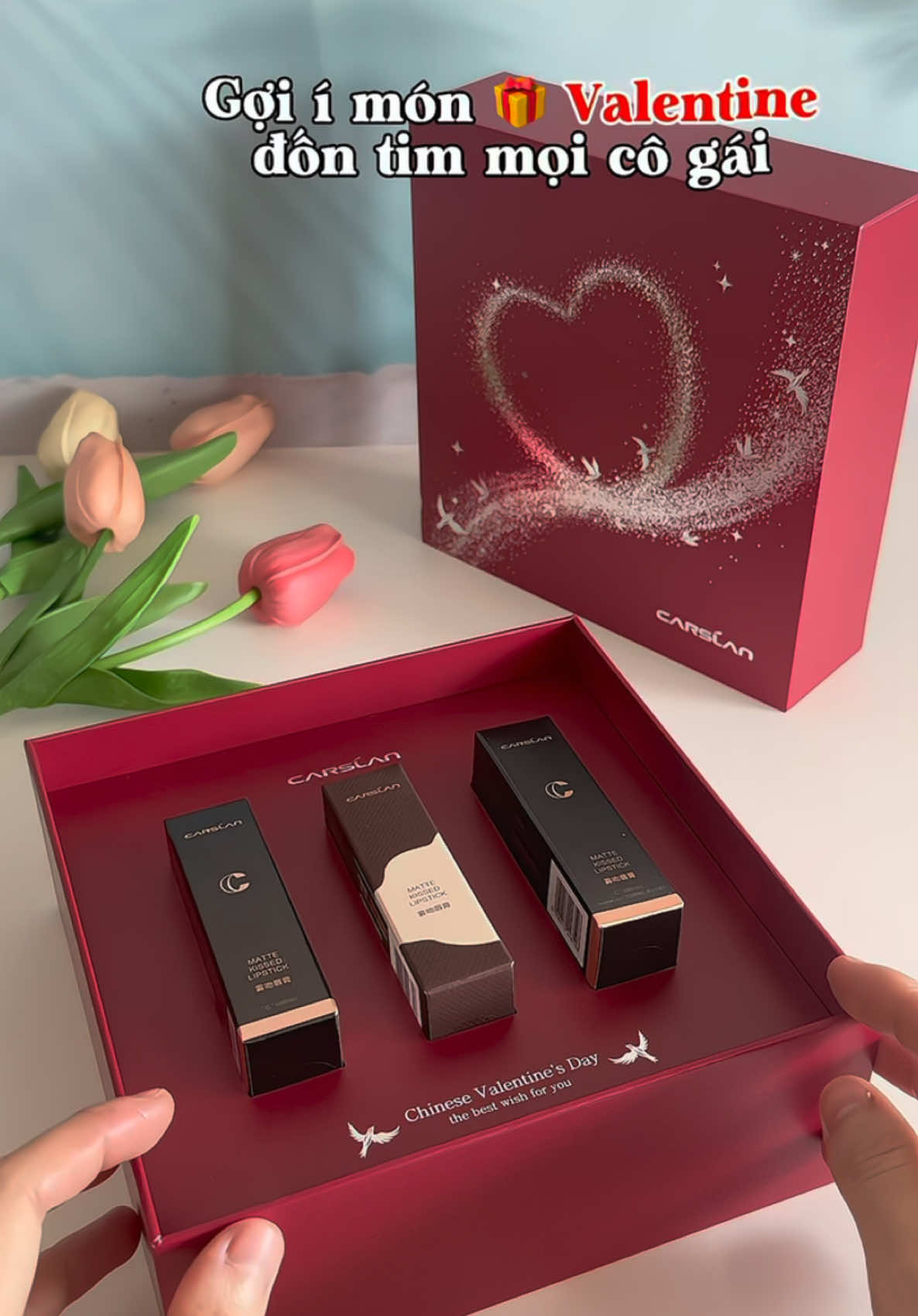 Tín hiệu vũ trụ gửi đến các anh sắp đến VALENTINE ròi đó  - được nhận box quà này người yêu hay cờ rớt thì cũng thích mê #hongugc #xuhuongtiktok #carslan #quavalentine🎁 