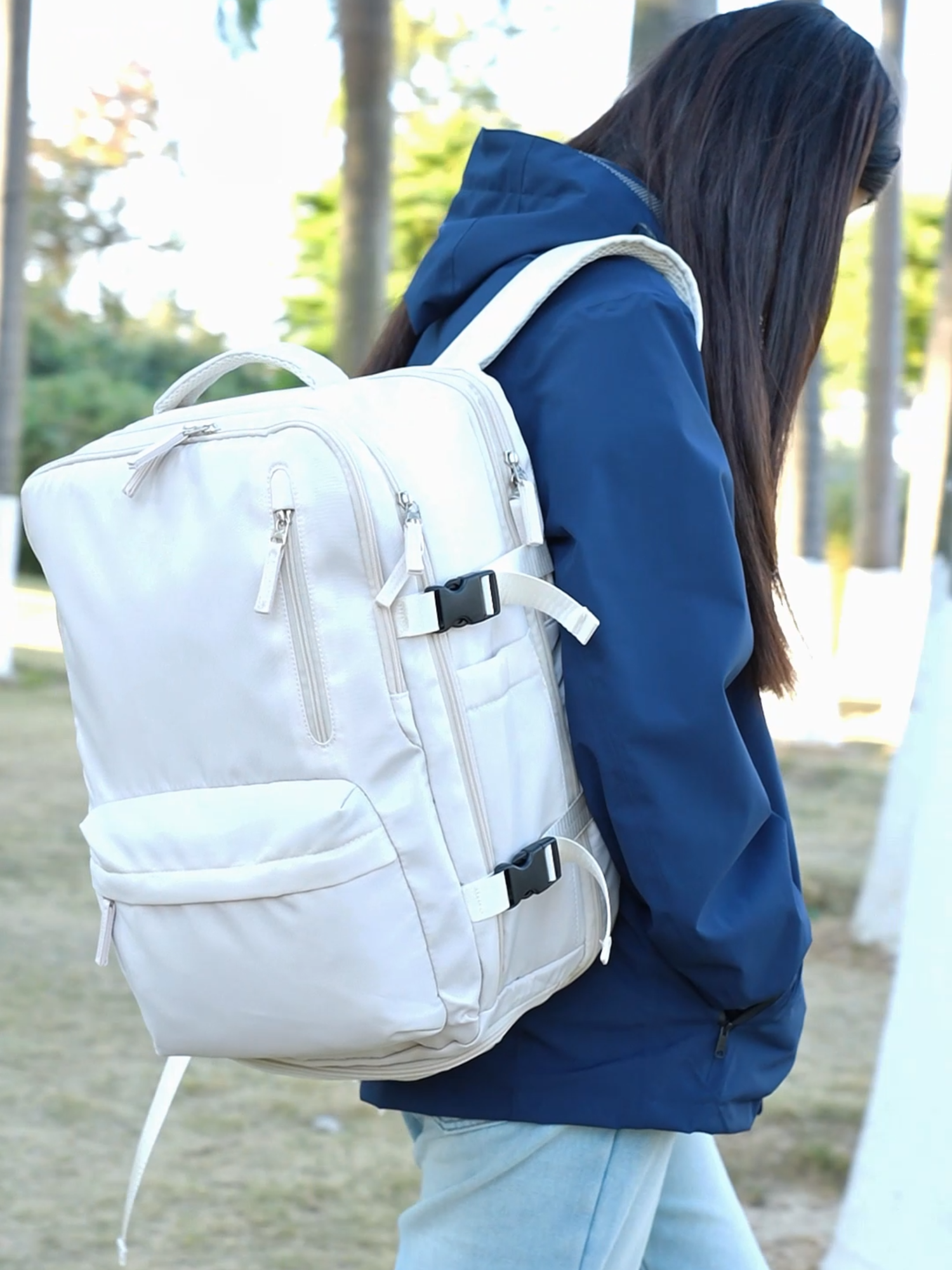 LEXY Tas Ransel Travel Pria Multi-fungsi Waterproof Tas Wanita Laptop Backpack 16 Inch 35 Liters#Laptopbag #Travelbackpack