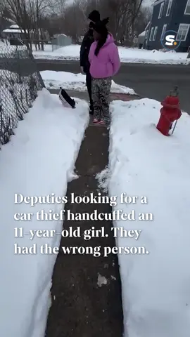 An 11-year-old girl was handcuffed for at least six minutes Monday afternoon on a Syracuse street by two deputies looking for a girl who stole a car.   The Onondaga County Sheriff’s Office deputies told the 11-year-old she fit the description of a girl wearing a pink coat and camo-style pants who stole a car earlier that day. The children told the deputies they were playing in the snow and making snow angels after school let out, and that it was impossible for her to steal a car because they went on a field trip that day.   As she stood in the snow being questioned, another deputy arrived and accused the 11-year-old of being the girl they were looking for. Eventually, deputies determined that she wasn’t the girl they were searching for and let her go.   Tap the link in our bio to see the full story. #syracuse #syracuseny #upstateny #syracusepolice 