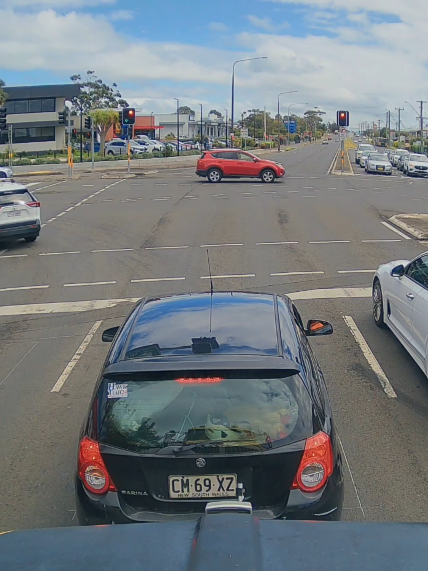 Barina driver brake checks loaded concrete mixer! Raging driver - Barina driver is driving dangerously infront of this loaded concete mixer, by stopping, swerving and blocking the lanes #aussiecams #aussiecamstiktok#dangerousdriving#illawarra #concretetruck #barina #roadrage#fyp #fypage