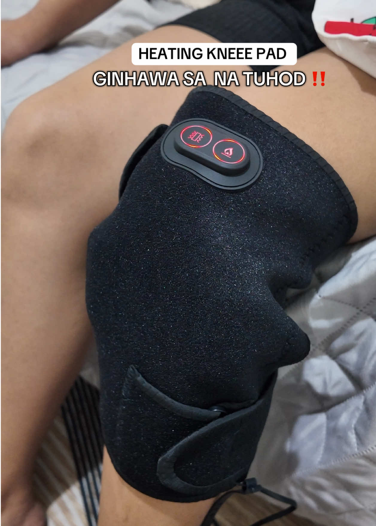 Hot compress massage may build in massager pa! 324 pesos nalang 💯  #heatingkneepad #Kneepad #hotcompress #kneemassager #electricheatedkneepad #foryou 