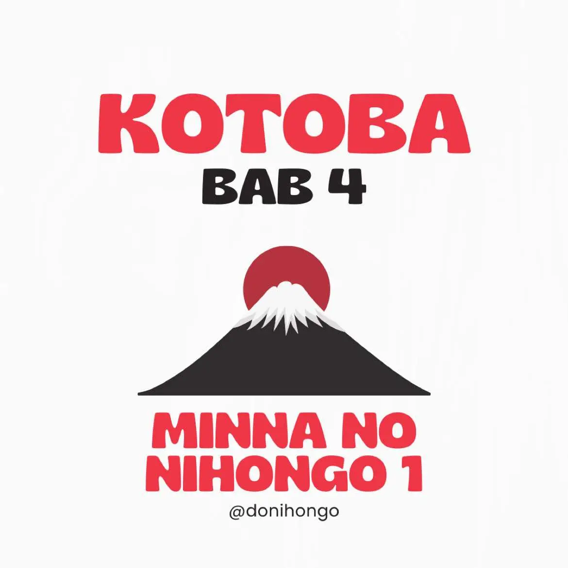 Rangkuman kotoba bab 4 Minna no Nihongo. #bahasajepangpemula #belajarbahasajepang  #fyp #kensyusei🇲🇨🇯🇵 #kenshuseijapan🇮🇩🇯🇵🎌 