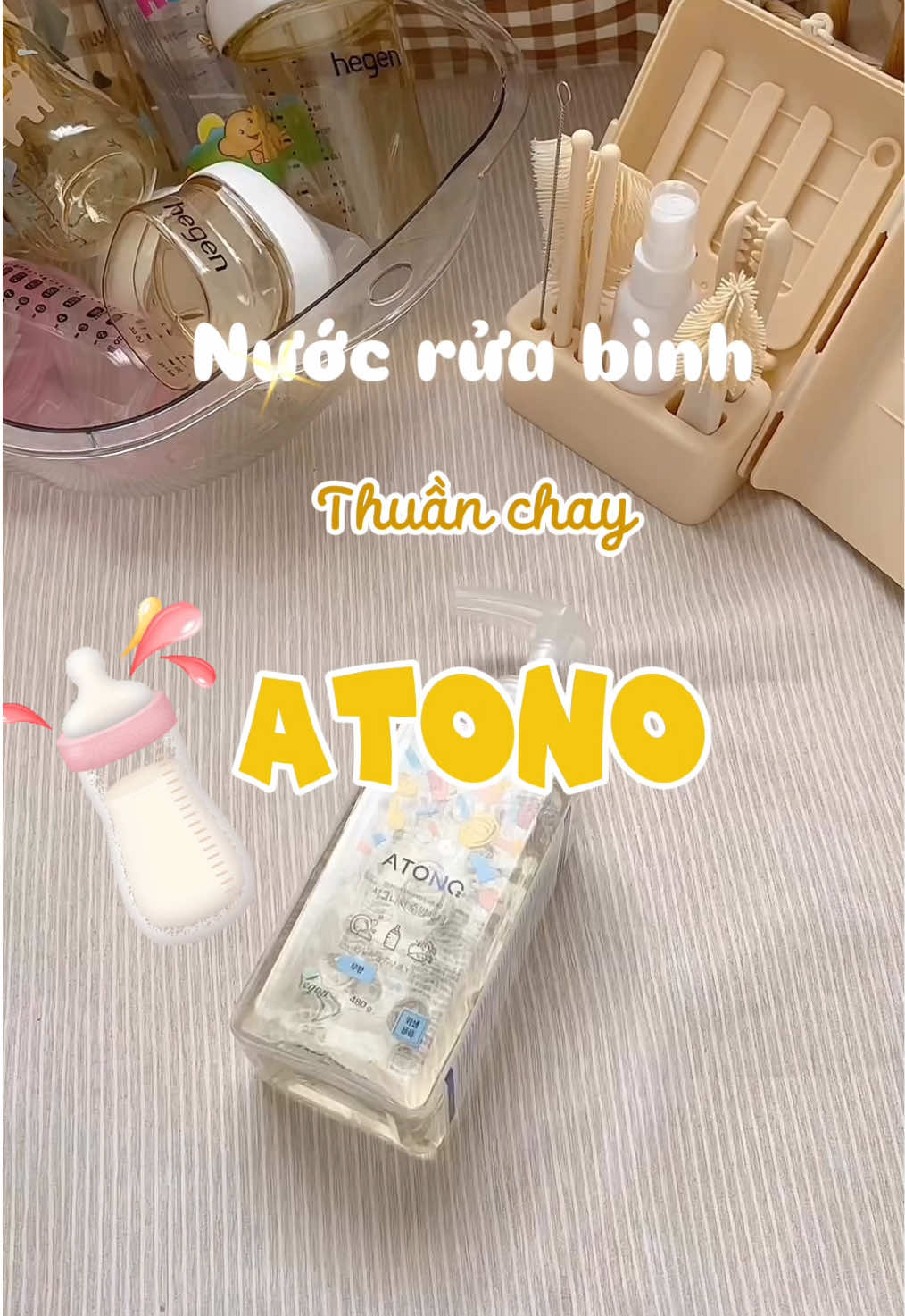 Tui thấy ưng nhất trong tất cả các dòng nước rửa bình tui dùng luôn đó các bà🥰 Tết mang về quê liền cho tuiii🍼 #nuocruabinh #atono #binhsua 