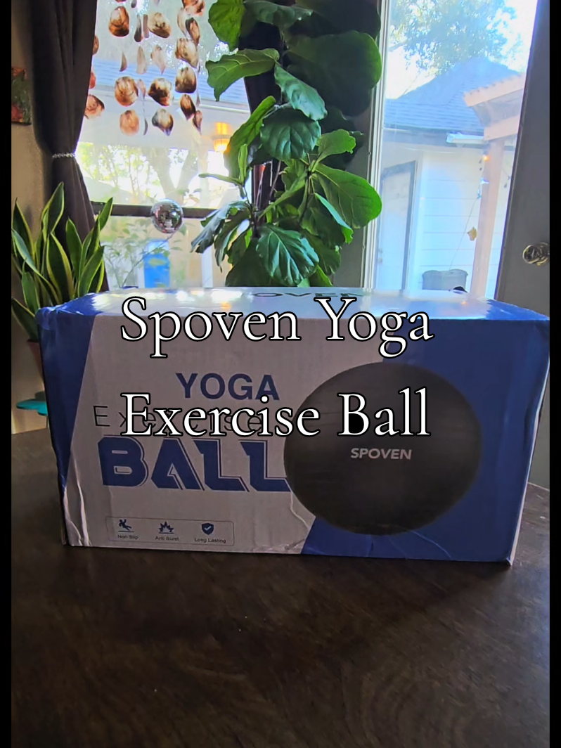 Enhance your fitness routine with a Yoga Exercise Ball 😊 #spovenyogaball #yogaball #exerciseball  #balanceball #newyearbetterme #Fitness #exerciseathome #coretraining #sensoryball #pregnancyworkout #workout #balancetraining 