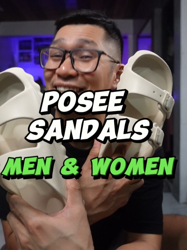 SUPER LAMBOT and COMFY - POSEE Sandals for Men and Women - Travel, Daily & Beach #traveltips #posee #sandalsformen #sandalsforwomen #giftidea #comfy #shoes #slippers #beach #travel  @poseeofficialph
