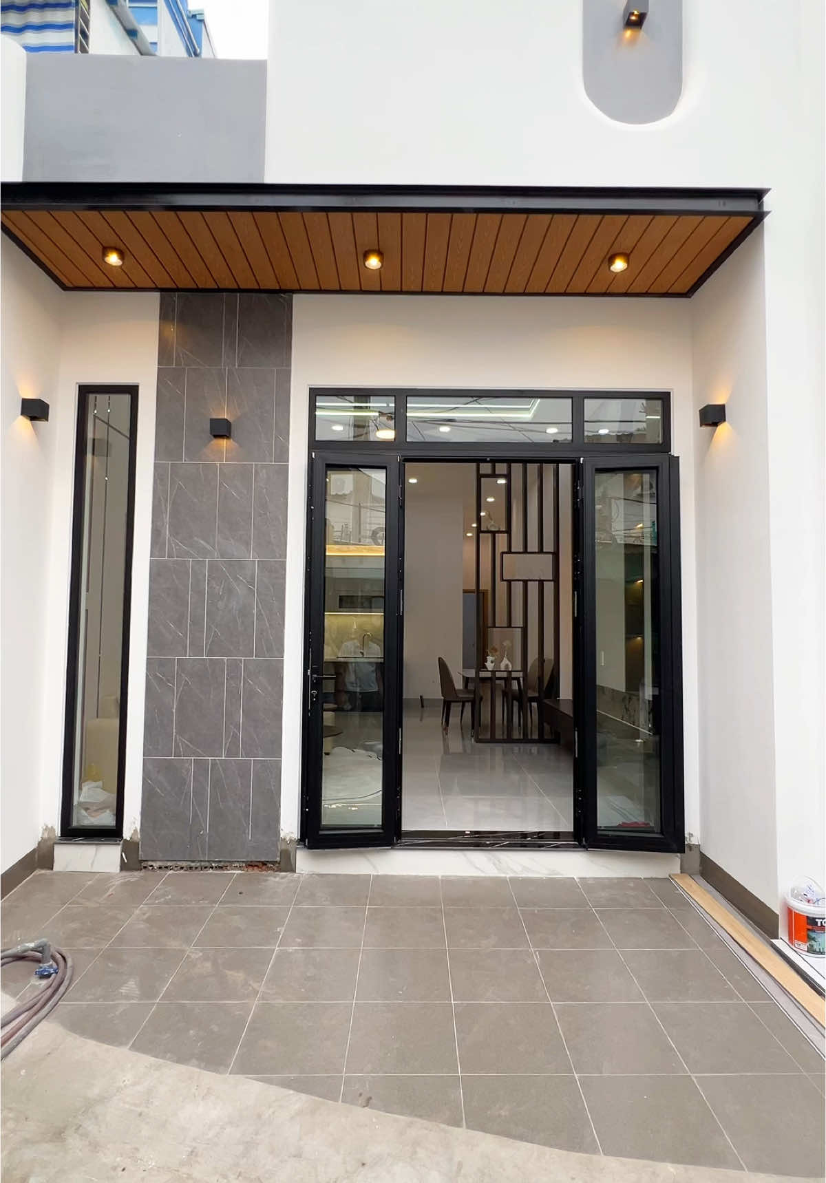 Nhà cấp 4 hiện đại 4,5m x 15m #xuhuong #xuhuongtiktok #capcut #LearnOnTikTok #nhadep #cantho #nhadepcantho #nhahiendai #phongkhach #nhacap4 