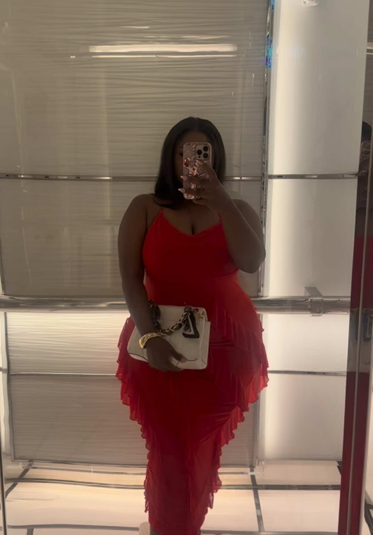 Let’s give it up for the dress ❤️ #blackgirlmagic #reddress #glam #zimtiktok 