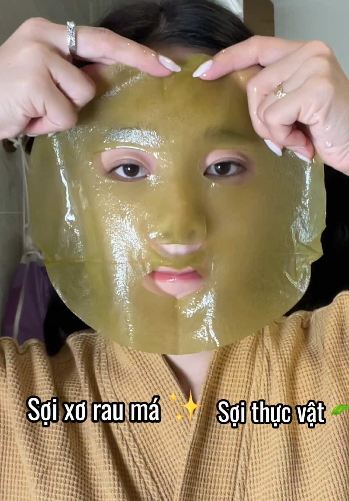 1 thói quen hàng tuần : đắp mặt nạ giấy cho da đẹp xinh 😘😍 #keyshu #centellafiber #mask #matnarauma 