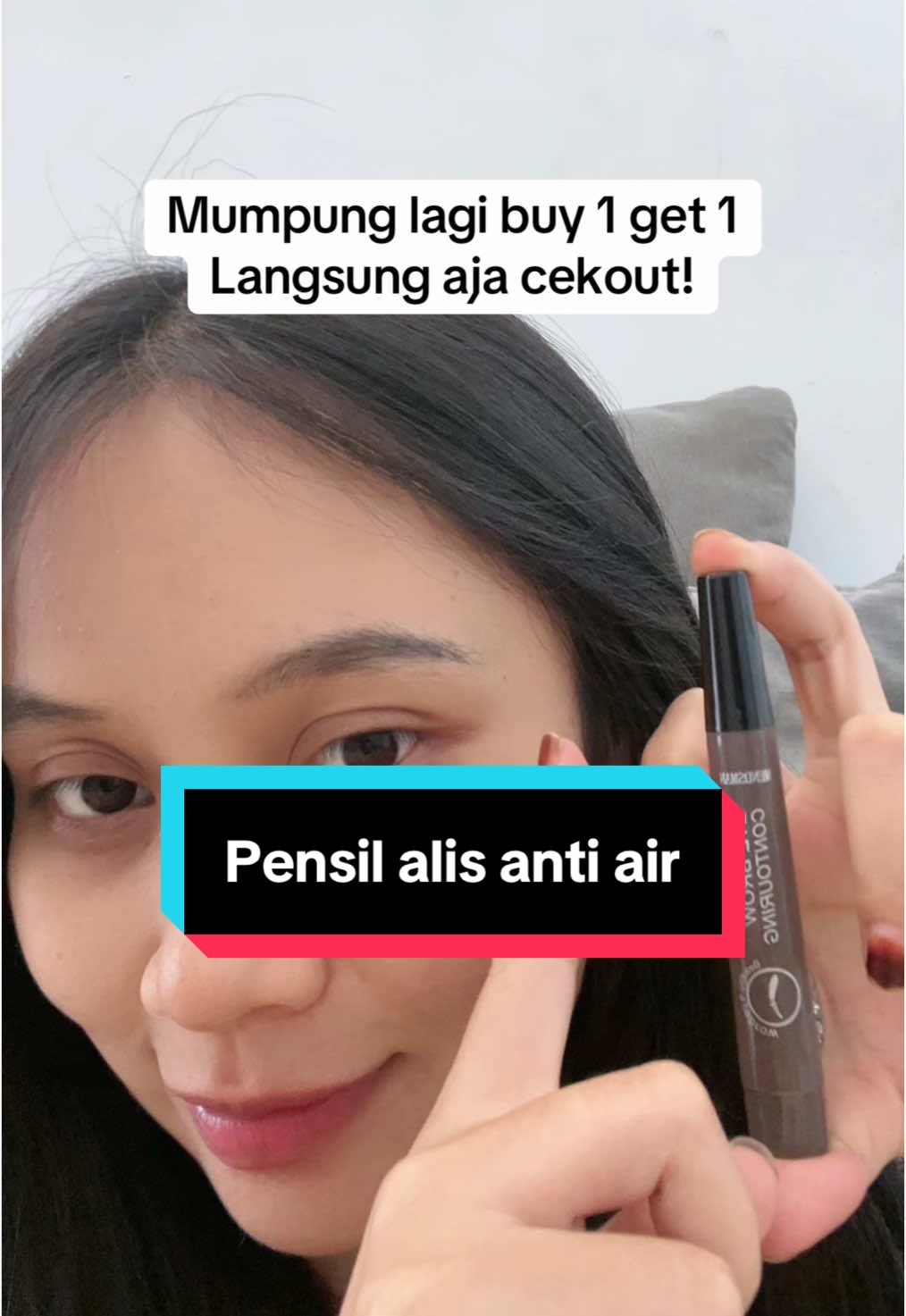 Pensil alis anti air, anti hujan, gampang pakenya gak ribet , langsung jadi !