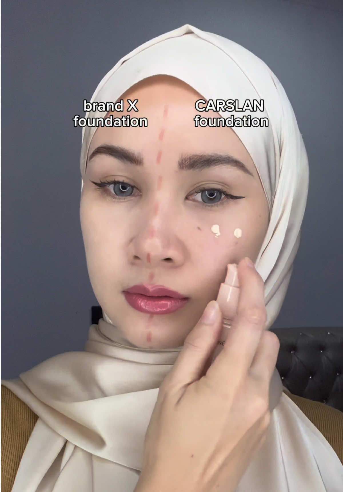 here's my favourite foundation 💫💖 @Carslanmy #CARSLAN #carslanfoundation #makeup #makeuptutorials #glowingmakeup #glowingfoundation #tipsglowing 