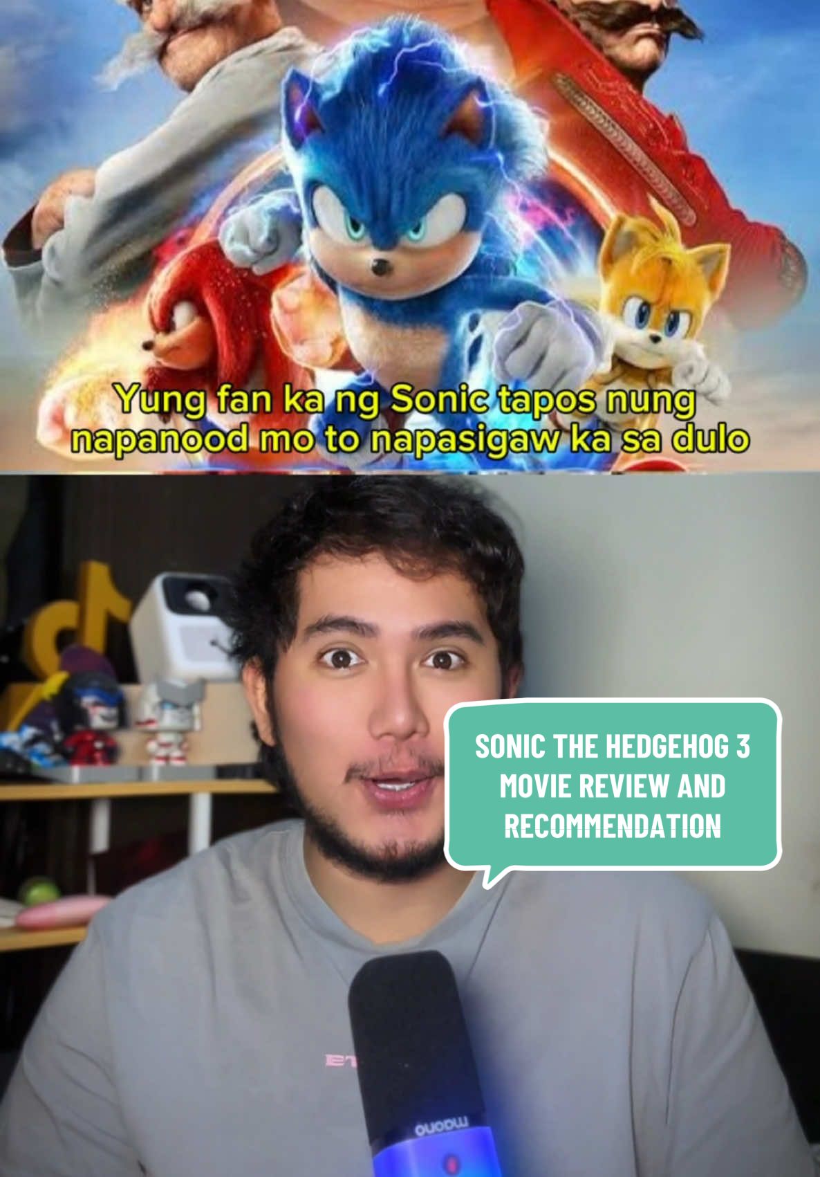 Sonic The Hedgehog 3 Movie Review and Recommendation #SonicMovie3 #SonicTheHedgehog3 #sonicthehedgehog #sonicmovie #movierecommendation #moviereview #keanureeves #jimcarrey #movietok #fyp 
