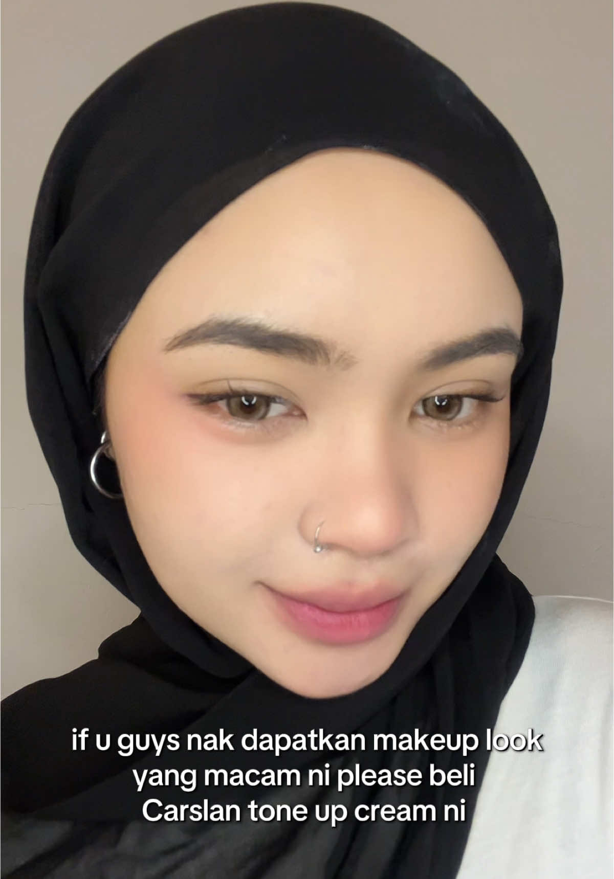 my first time trying tone up cream and i love it sm 🥹❤️ please please try!! #CARSLAN #carslantoneupcream #makeup #makeuptutorials #toneupcream