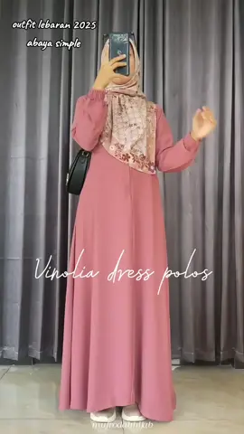 outfit simple abaya, harga promo,, order disini yah... #CapCut #gamis #abaya #vinolia #lebaran2025 #fyp #fyppppppppppppppppppppppp #konten #tiktokviral 