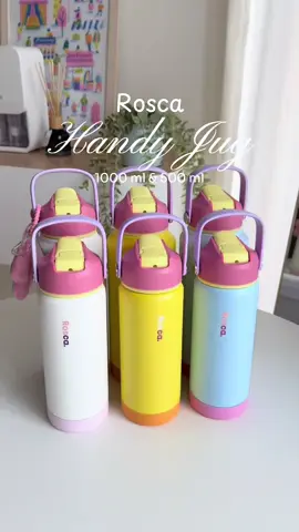 tumbler rosca handy jug sekarang ada versi 500ml nya‼️ bisa buat coffee atau buat anak juga✨🫶🏻 cus jangan sampe kehabisan lagiii~ #tumbler #tumblerstainless ##rosca 