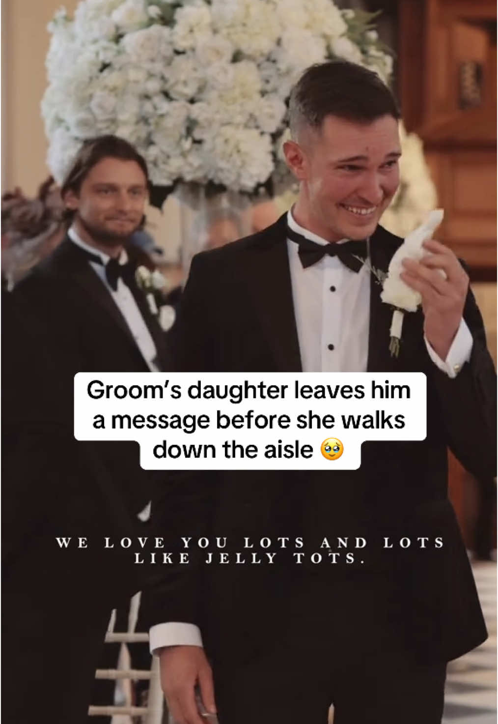 The tears immediately welled up 🥹 #weddingday #groomreaction #wholesome  📽️ @JOL Videography 