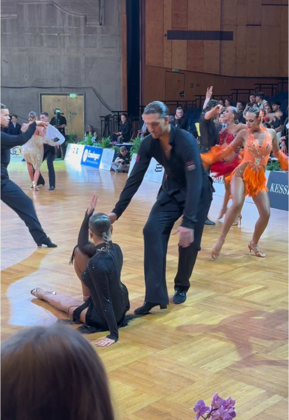 had to upload it with this sound 😂 #dancesport #dancesportcompetition #chacha #fail #couple #german 