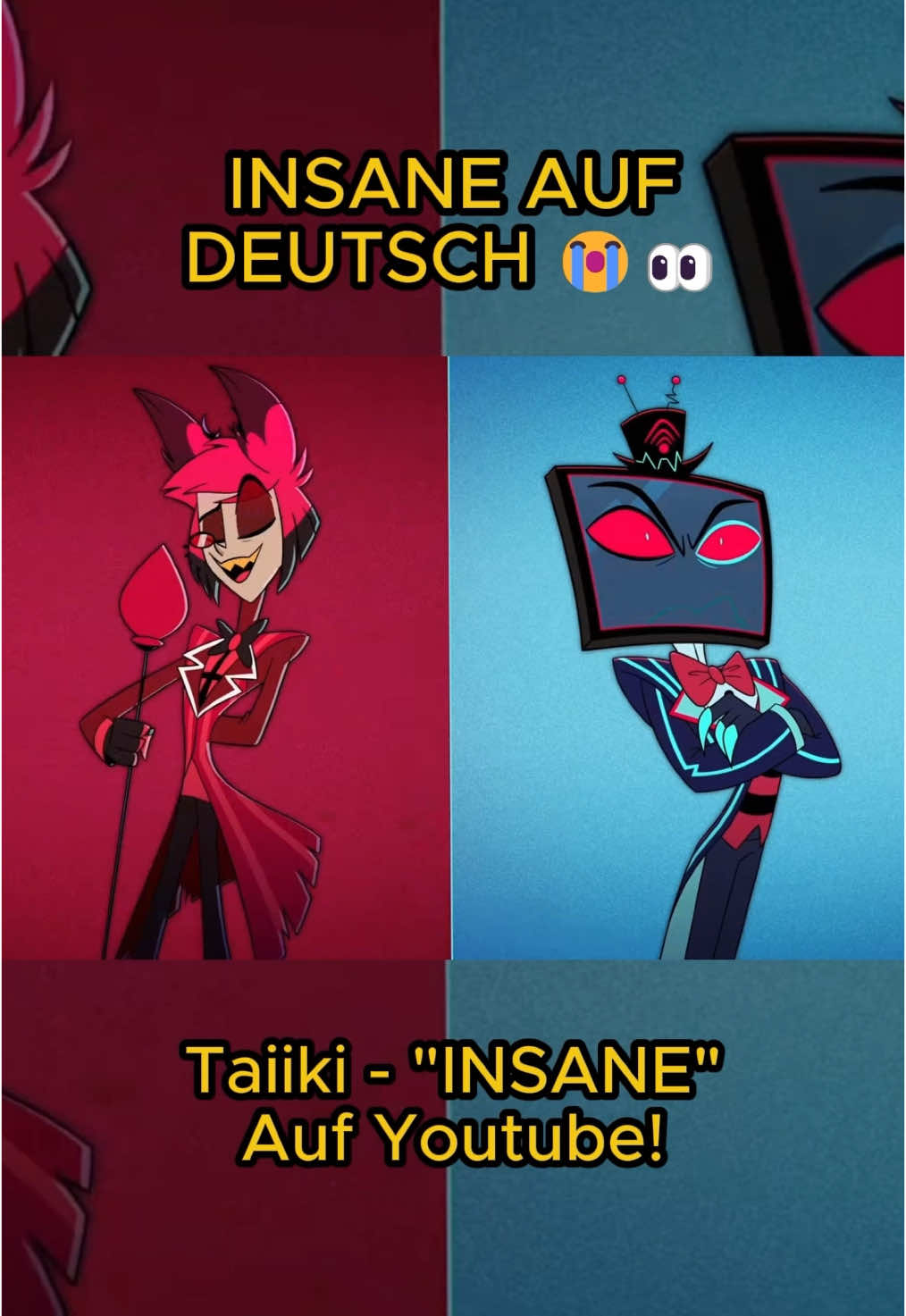 Insaneeeee oder? ❤️🕺 #Taiiki #hazbinhotelcover #insane #alastor #fyp #songcover #hazbinhotel #charliemorningstar #niffty #angeldust #vaggie #singing 