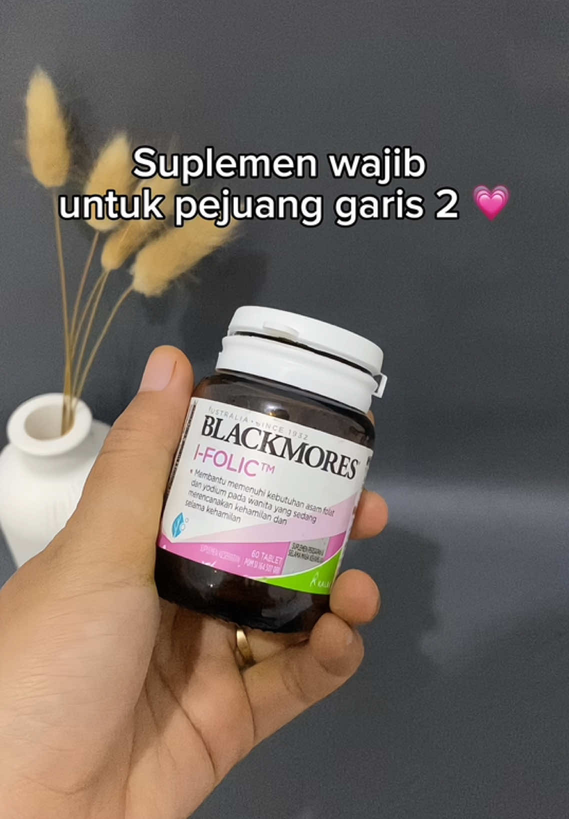 Blackmores i folic mengandung asam folat yg bagus buat promil 💞 #asamfolat #promil #vitamin #blackmores 