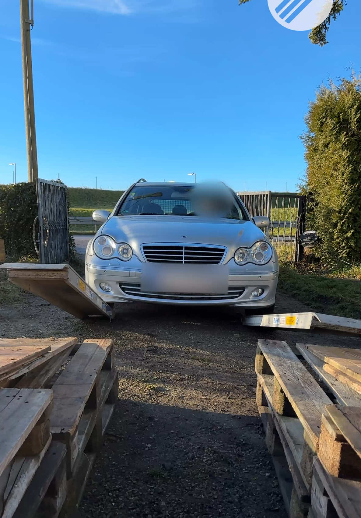 Polish method to service a car in the garden #mercedesbenz 