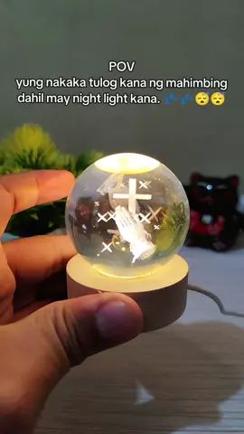 Yung mahimbing na tulog mo kasi may Night light kana. 😴💤💤💤💤 #nightlight #dimlight #lampshade #fyp #3dlight #light #lightroom #crystalballsnightlight #crystalballlight 