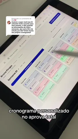 Respondendo a @May🎀 🏷️CUPOM: BRUPIROPO cronograma personalizado no aprova total ##enem##vestibular##estudos##enem2025##sisu##study##vestibulanda##redacaonotamil