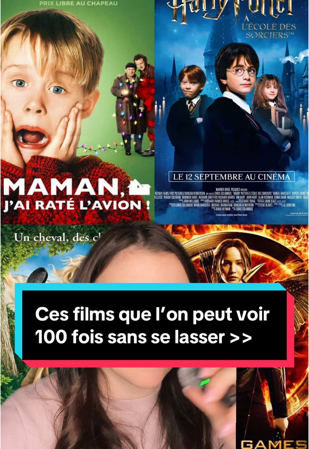 Ton comfort movie ? 🍿 #filmtok #harrypotter #hungergames #disney #pixar #raiponce #tangled #monstreetcompagnie #lalaland #avengers #homealone #onregardequoi 