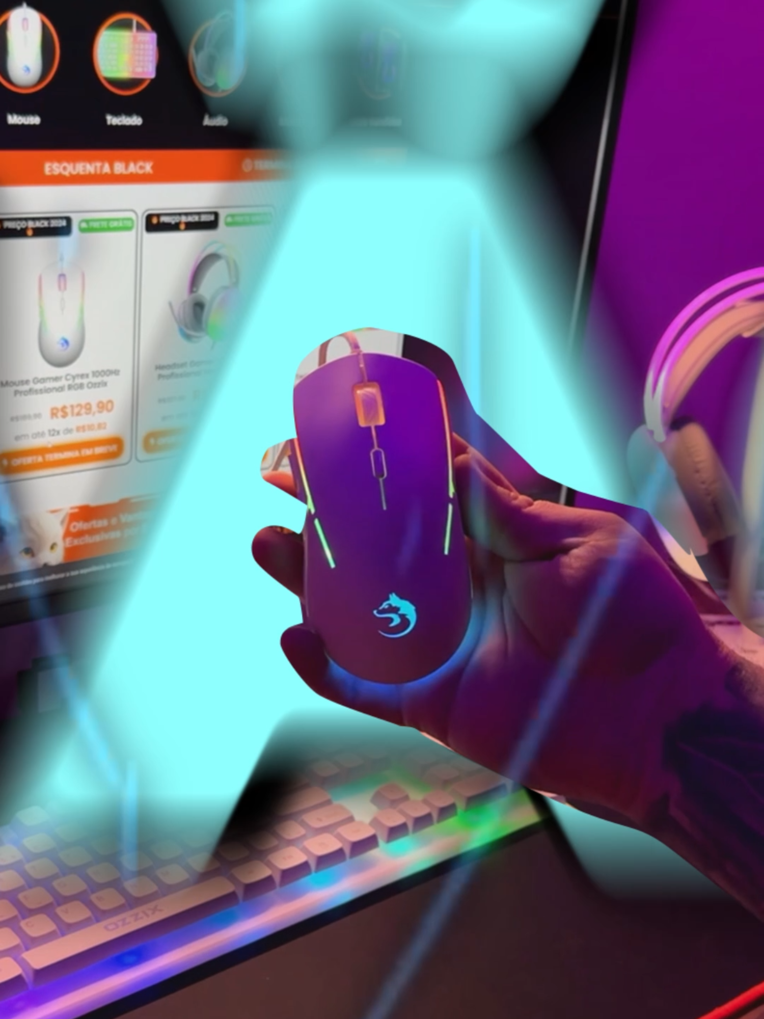 MOUSE BRANCO PROFISSIONAL - Cyrex Ozzix #ozzix #fps #valorantant #csgo #fyp #foruyou #ozzix #fps #gamer