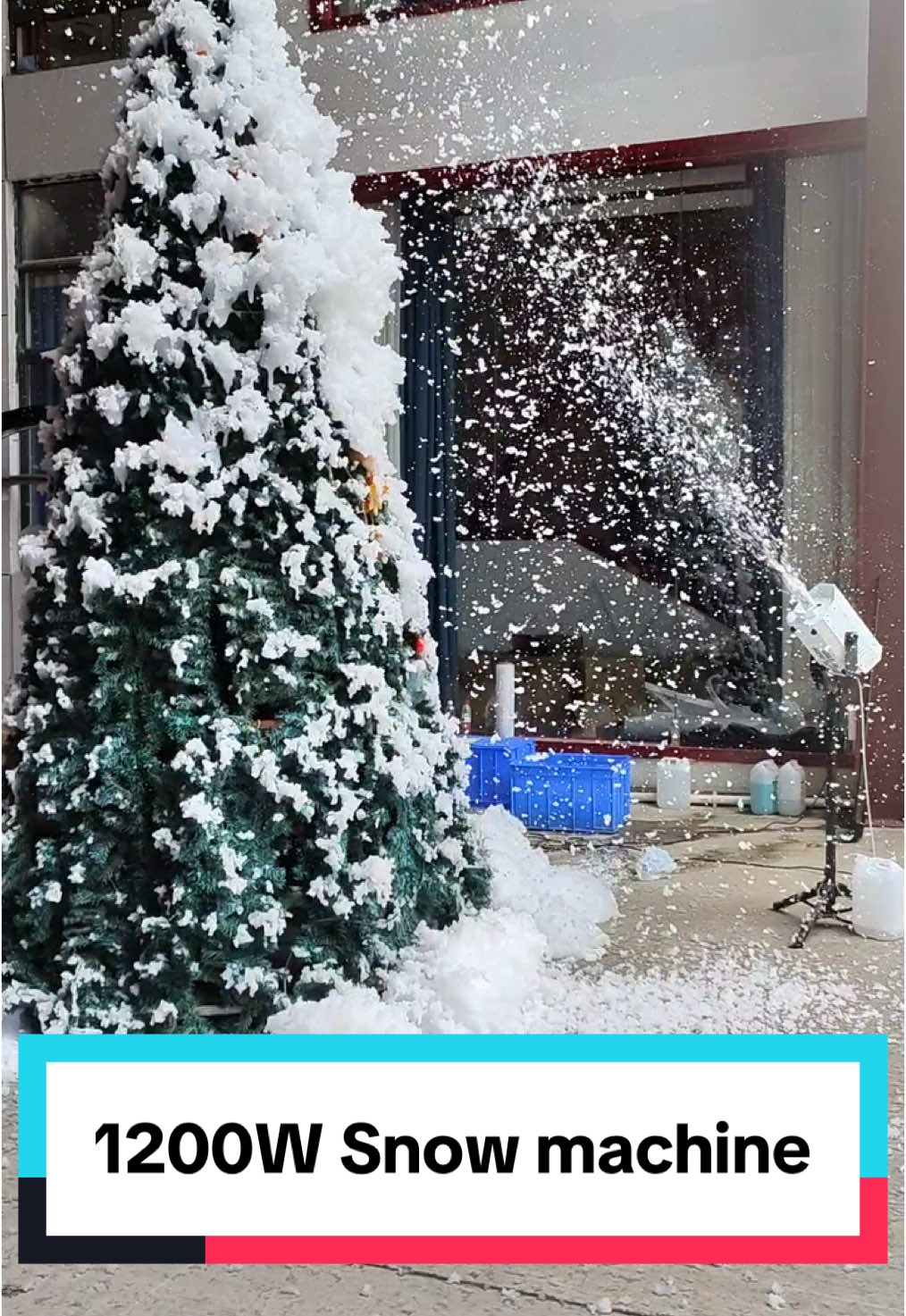 1200W Snow machine party stageing#factory #partygame #stagelighting #party #merrychristmas 
