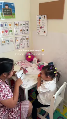 my little reading rockstar 📚🤓 #read #bookworm #cvc #toddler #phonics #letters #fyp #smart #mom #sahm #life 