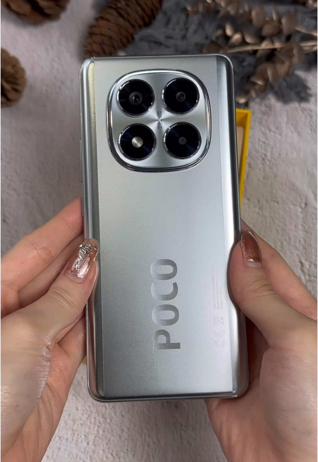 POCO X7 in Silver Colorway 😍 #POCOX7 #POCOX7Pro #POCO #Smartphone 