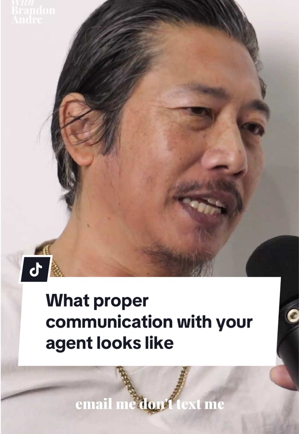 @Greg Chan breaks down what appropriate communication should look like between model and agent. Watch the full podcast now on YouTube or Spotify by clicking the link in my bio now. #modelagent #modelingagency #model #modeling #modeltips #modeladvice #modelingcareer #industrytalkwithbrandonandre 