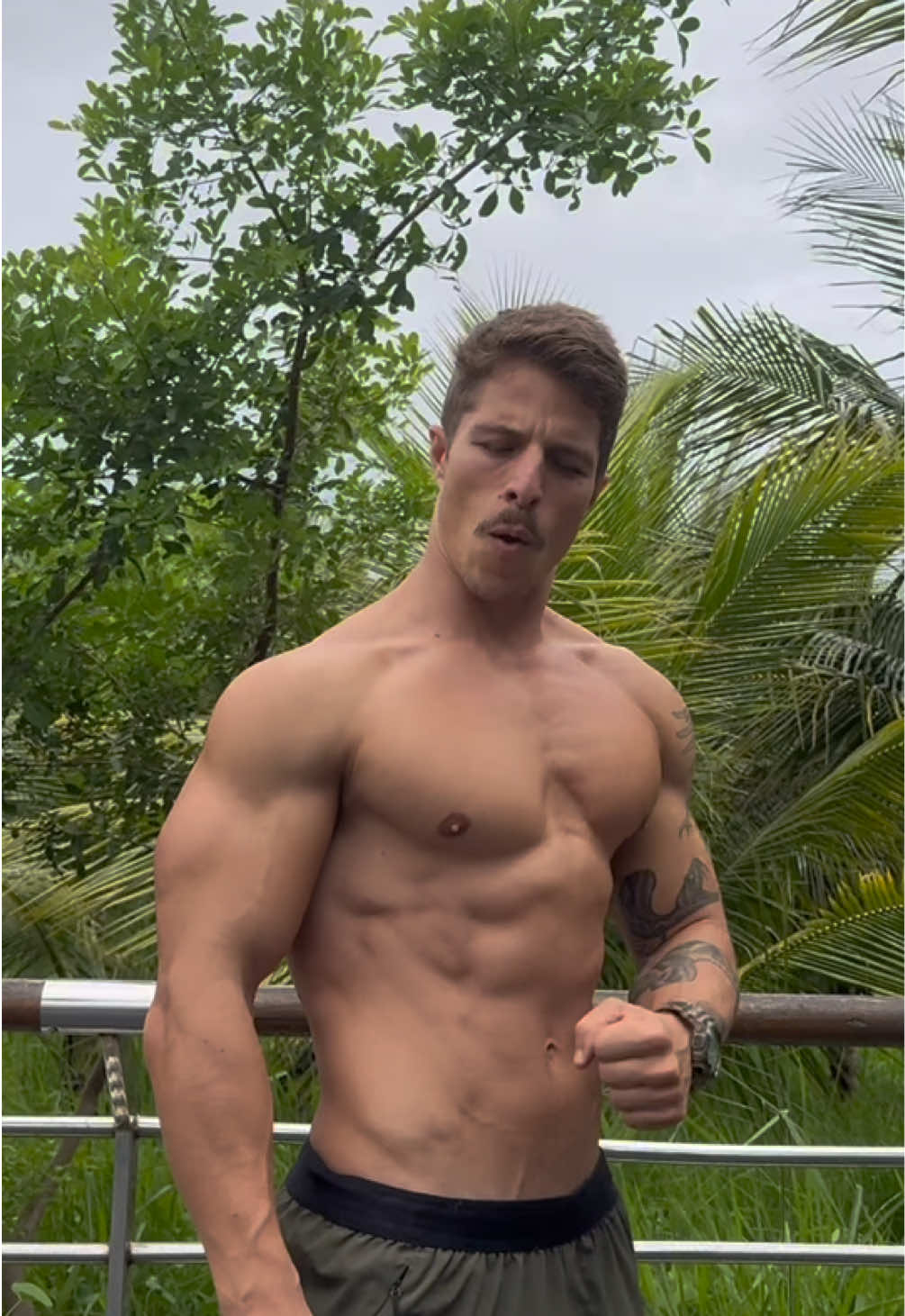 Treino completo focado em tríceps e peitoral, indo até o limite! Quatro séries para cada variação, explorando força, resistência e controle com o peso do corpo. Na calistenia, é tudo sobre desafiar os próprios limites e buscar evolução constante.  Esse foi daqueles treinos que deixam os músculos queimando, mas a mente grata pelo esforço. Simbora! 🔥💪 #calistenia #workout #saude #treino #fyp #explore