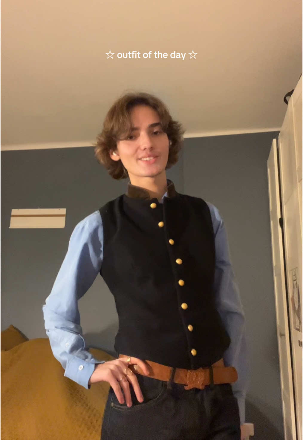 channeling modern Disney prince 😜 #OOTD #TikTokFashion #outfitinspo #menfashion #disneyprince 