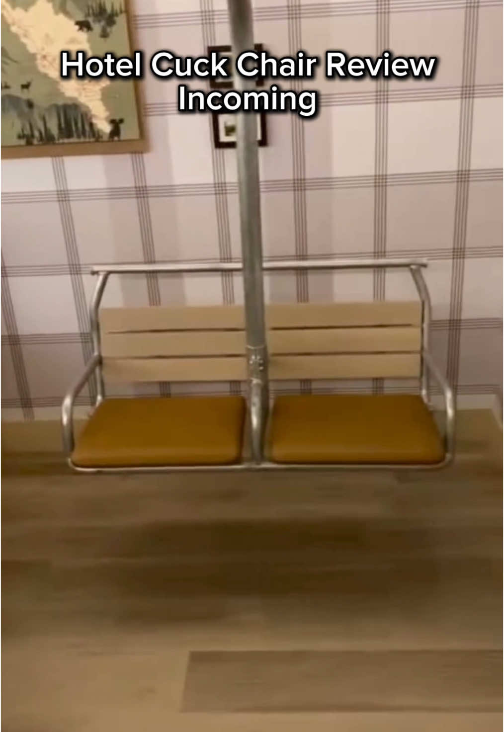 Cucknation supporter from Banff🇺🇸🤝🇨🇦🫡  #cuckchair #hotelroom #hotel