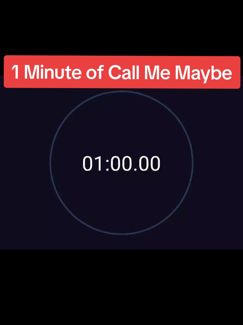 1 Minute of Call Me Maybe #timer #countdown #callmemaybe #carlyraejepsen 