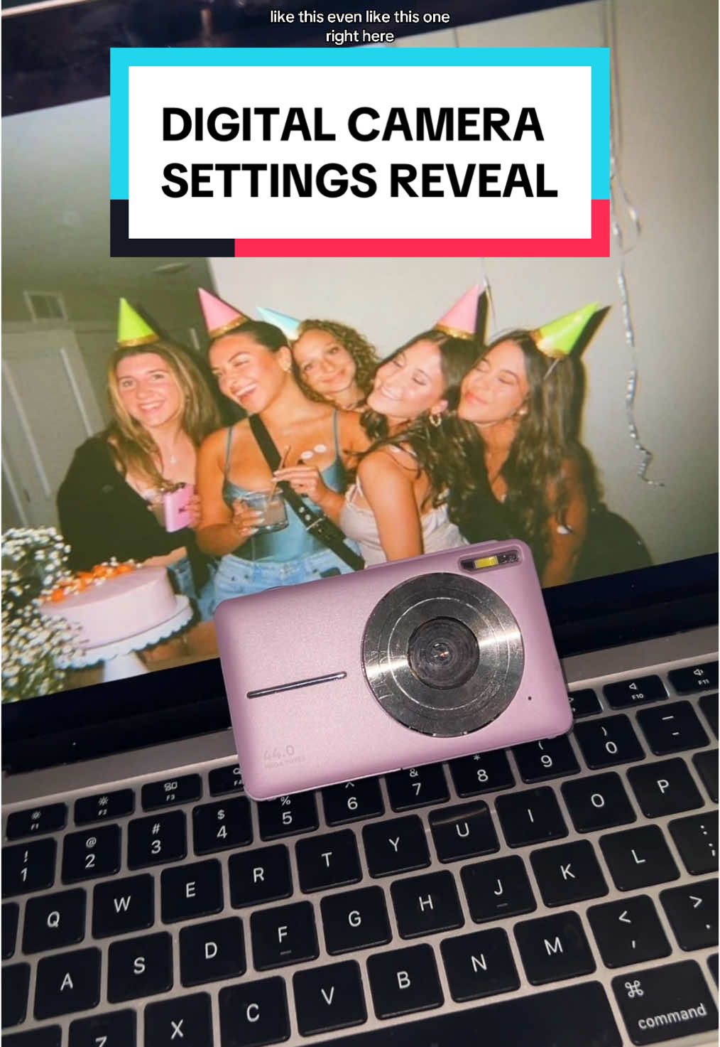Time to reveal the settings I use on my digital camera 📸 ✨ #digitalcamera #camera #photography #film #aestheticedits #settings #camerasettings #retro #vintage 